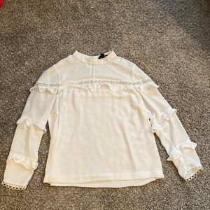 J. Crew ruffle blouse
